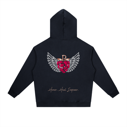 Practically-Ras: Heavyweight Drop-Shoulder Hoodie for Allies and Families
