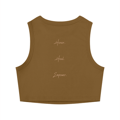 Practically-Ras: Tight Crewneck Crop Tank Top for Allies and Families