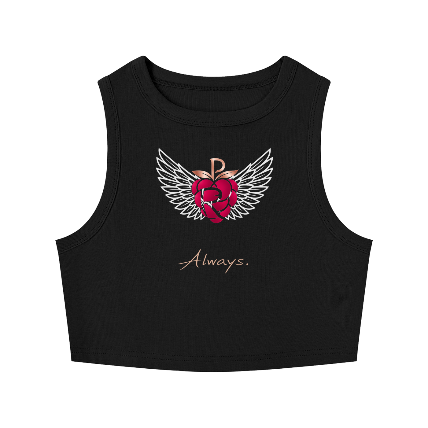 Practically-Ras: Tight Crewneck Crop Tank Top for Allies and Families
