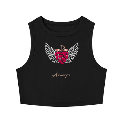 Practically-Ras: Tight Crewneck Crop Tank Top for Allies and Families