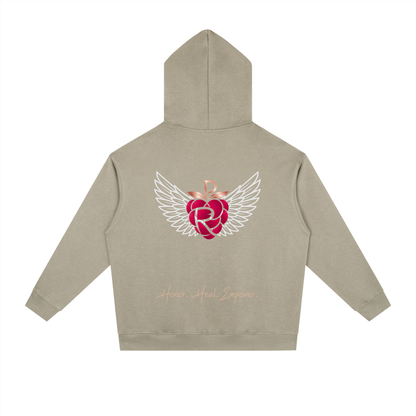 Practically-Ras: Heavyweight Drop-Shoulder Hoodie for Allies and Families