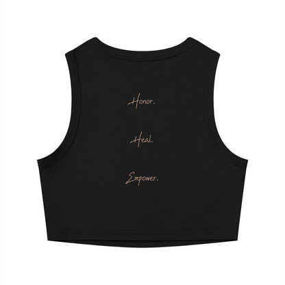 Practically-Ras: Tight Crewneck Crop Tank Top for Allies and Families