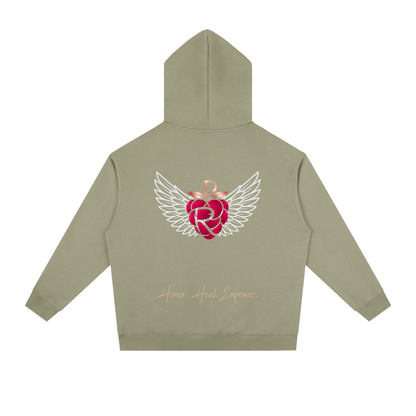 Practically-Ras: Heavyweight Drop-Shoulder Hoodie for Allies and Families