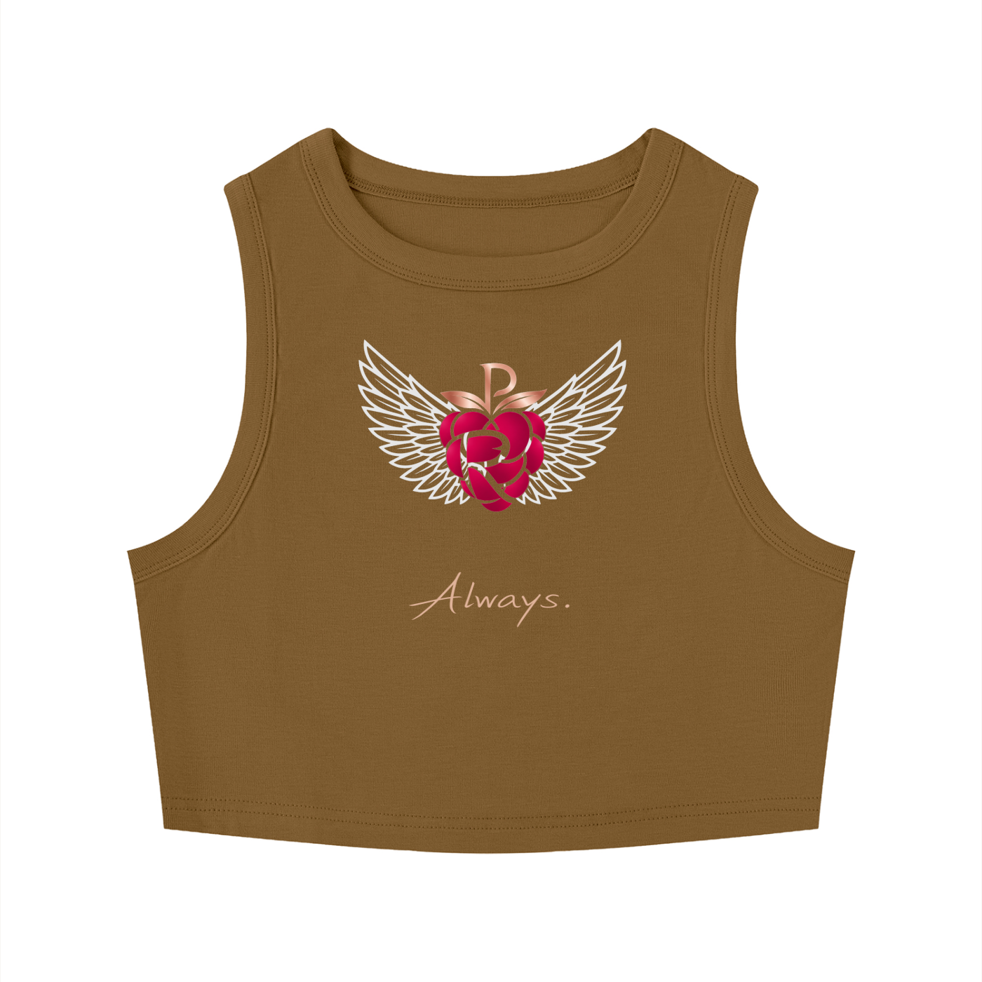 Practically-Ras: Tight Crewneck Crop Tank Top for Allies and Families