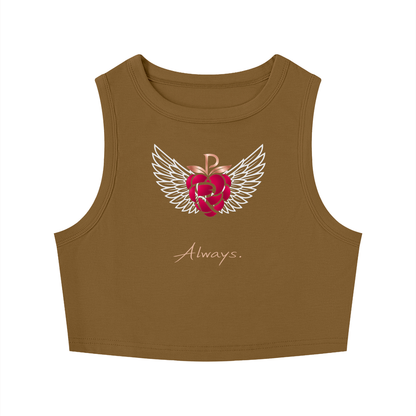 Practically-Ras: Tight Crewneck Crop Tank Top for Allies and Families